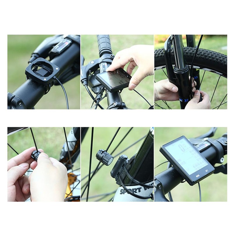 BESPORTBLE Bicycle Speed Static Exercise Bike Wired Speedometer Speedometer with