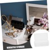 IWOWHERO 2pcs Plastic Storage Box with Lid Versatile Organization and