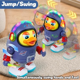 Dancing Space Duck Toy for Kids – Electric Waddling Fun with Music & Lights, Interactive Gift Toy