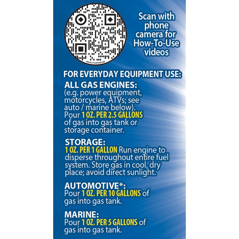 Ethanol Shield Fuel Stabilizer, 24 oz (2 Pack) Keeps Fuel