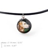 Art-Dog Art dog collar with dog photo, handmade collar with