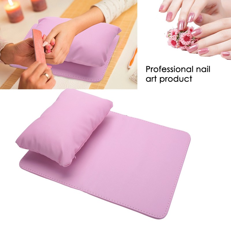 Soft PU Leather Detachable Washable Hand Rest Pillow + Folding