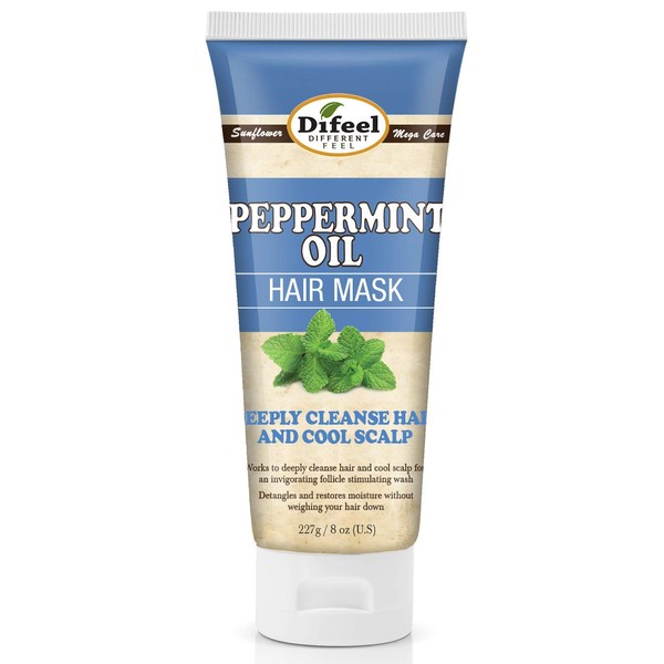 Difeel Peppermint Oil Hair Mask 235 ml - Deep Conditioning Hair Treatment Mask