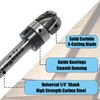 Augbits Core Box Router Bit 1/4" Shank, 1/4" Radius, 1/2"