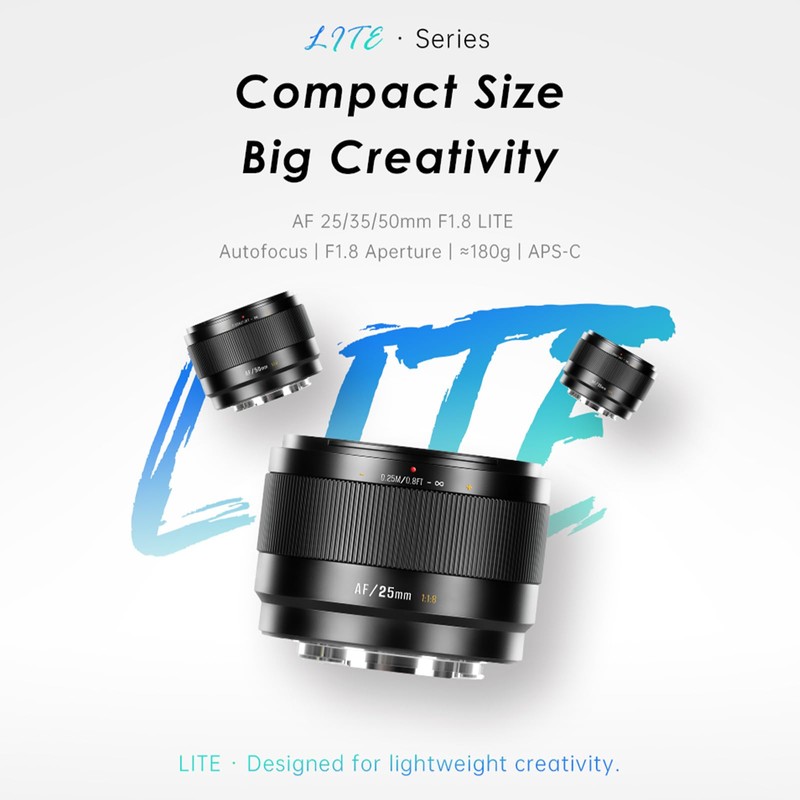 7artisans AF 25mm F1.8 E APS-C for E Mount Lens,