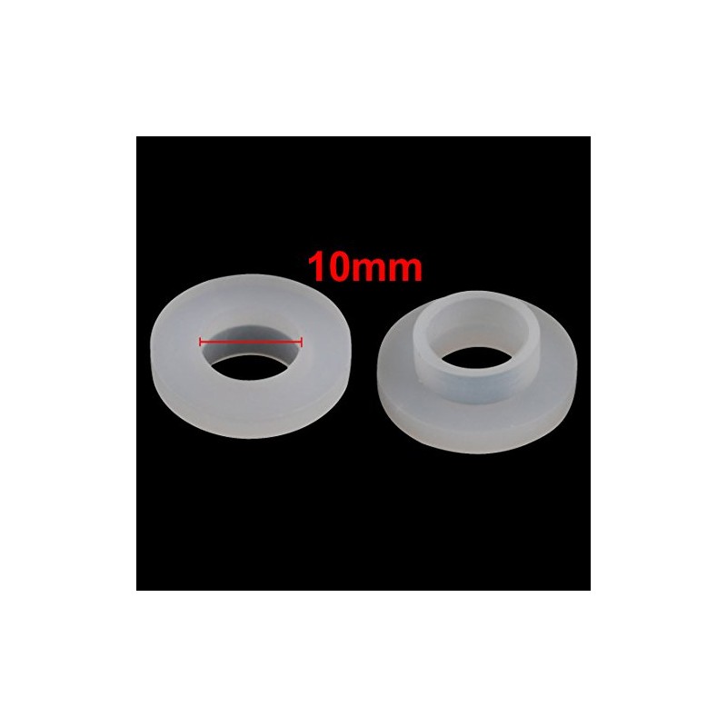 uxcell Silicone Convex Washers 19mm OD 10mm ID 3mm Thickness