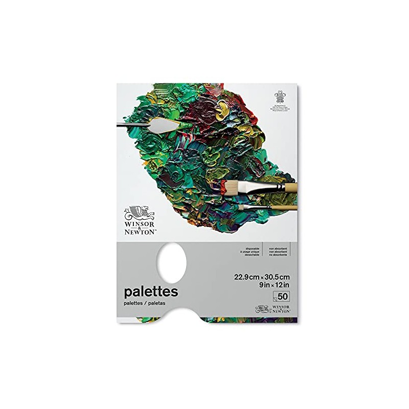 Winsor & Newton Tear-Off Palettes, 23cm x 31cm, 50 Sheets