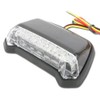 Universal Fender Mount LED Tail Lamp Black Body Clear Lens
