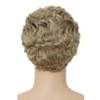 Salaibs Blonde Short Wig for Men Curly Natural Fluffy Men's