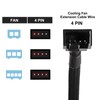 UMLIFE 2 PCS 10" 4 Pin Fan Extension Power Cable