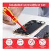 13-Piece VDE Insulated Magnetic Screwdriver Set, 1000V Rated, Interchangeable Handle