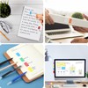 Haftregister & Seitenmarker,400 pcs Transparente Haftstreifen Pastell Beschreibbare Aufkleber,Farbige Haftmarker