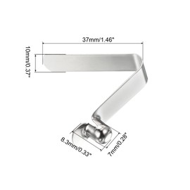 PATIKIL 8.3x7mm Kayak Paddle Snap Pole Push Button Spring Clip Steel Hollow Button Locking Tube Single Pin Awning Tent Pole for Camping