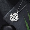 Lattd Jerusalem Cross necklace 925 Sterling Silver Jerusalem Cross Pendant