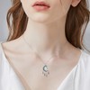 Sterling Silver Celtic Dream Catcher Necklace for Women Moon and