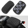 DREAMIZER Motorcycle Leather Pillion Rear Passenger Pad Seat 8 Suction