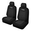 TOYOUN 2 x Universal Front Seat Covers White/Black Two Tone