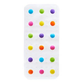 Munchkin Munchkin? Dots? Bath Mat for Kids, Multicolored, 30.5x14.25 Inch