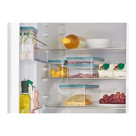 Mepal Wurst Aufbewahrung Kühlschrank - Kühlschrank Organizer Aufschnitt - Kühlschrankbehälter für die Aufbewahrung und Organisation in der Küche - 500 ml - Nordic sage