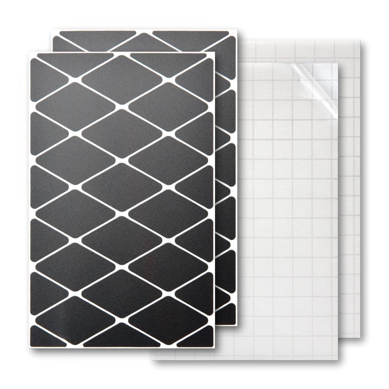 Luxshield Reflector Sticker Set - Diamond Large - for Bicycle,