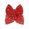 Koolgil 5 Inch Glitter Big Bow Sequins Bling Hair Clip