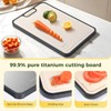 Titanium Cutting Board for Kitchen, Cutting Board Double Sided Food
