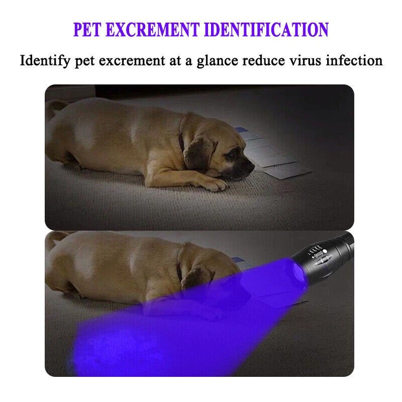 Unbranded UV Flashlight Black Light Super Bright 120000lm Torch Ultra