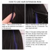 Conector de cabello de fusión de forma plana profesional, conector