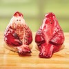 Abbott Collection 27-Shaker/Card Cardinal Salt & Pepper, 1 EA Red