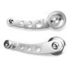 Car Window Handle Winder Riser, Silver 3in CNC Aleación de