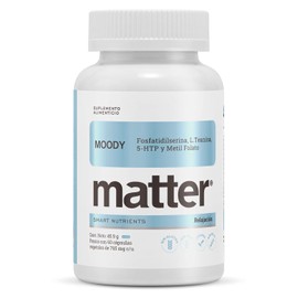 MATTER SMART NUTRIENTS  Moody  Suplemento alimenticio con Aminocidos, Vitaminas y Minerales  apoya la sntesis de serotonina  efecto relajante         