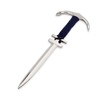 NKlaus 21 cm Letter Opener Anchor Nickel-Plated Brass with Blue