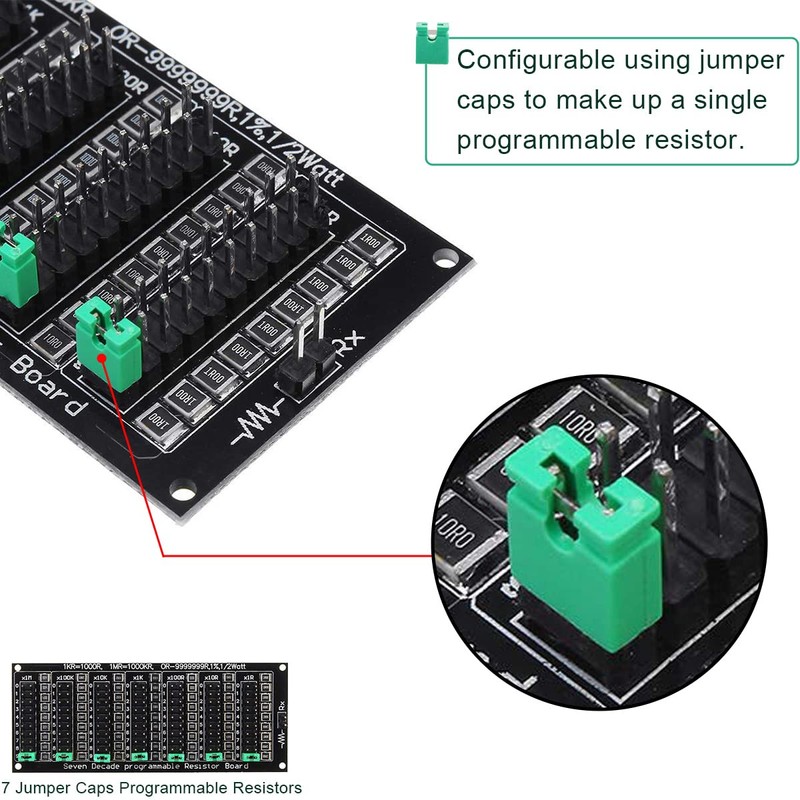DAOKAI Programmable Resistor Board 1R - 9999999R Resistor Board Step