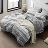 Bedsure California King Comforter Set Size 7 Pieces, Gray White