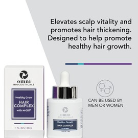 Omni Bioceuticals Healthy Growth Hair Complex with M-007®, Growth Factors and Exosomes, 30ml