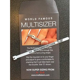 Multisizer Original Economical UK Ring Sizer Gauge for Men and Women. A-Z (3D-Prototype Ltd)