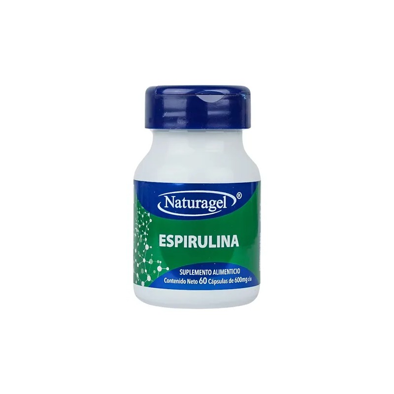 Espirulina Naturagel Cápsulas Spirulina Superfood Supplement, Energy Immunity