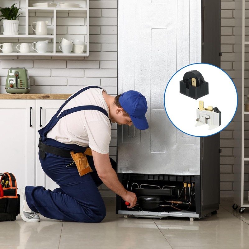 sourcing map PTC Refrigerator Starter Relay 4.7 Ohm 1 Pin