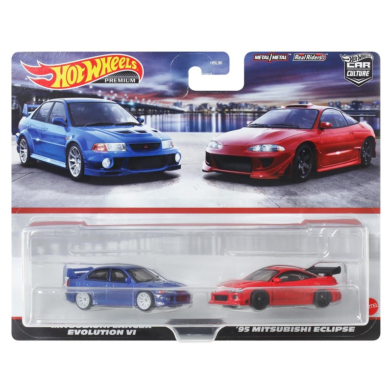 Hot Wheels HKF59 Premium 2-Pack Mitsubishi Lancer Evolution VI /