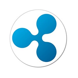 Save-Your-Bitcoins Universal Sticker Ripple Logo XRP Diameter 95 mm Pack of 1