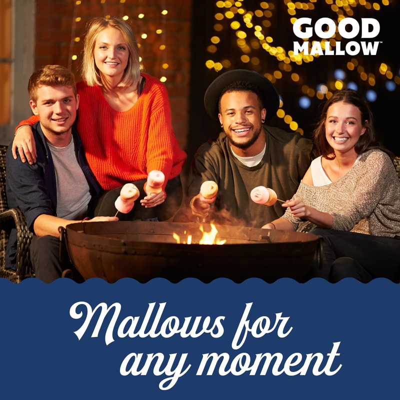 GoodMallow Vegan Marshmallows - Large Kosher Gluten Free Dairy Free