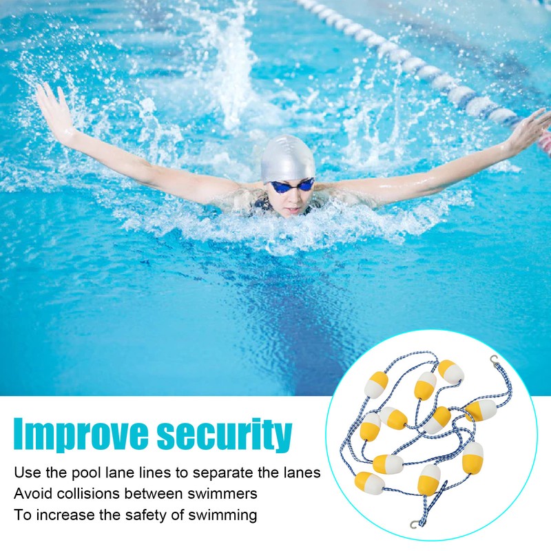 Float Lane Line 5M 7CM PVC Reuse Swimming Pool Safety