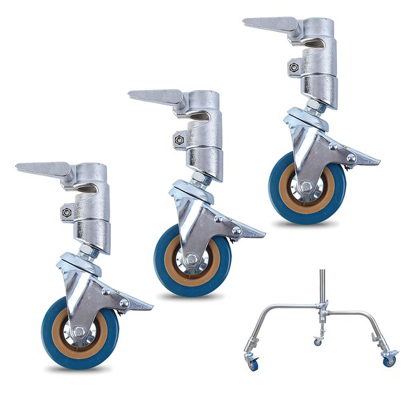 Dawot Professional Swivel Caster Wheels Set, Heavy Duty Photography C