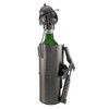 Handmade Golfer with Golf Clubs Metal Wine Bottle Holder