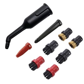 for Karcher SC1 Replacement Accessories Nozzle Brush,Stubborn Stain Remove Durable Nylon Brush Nozzle Set for Karcher SC1 SC2 SC3 SC4 Steam Cleaner Part (Set 4)