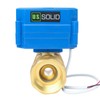 U.S. Solid 1 1/4" Motor Ball Valve Brass 2 Way