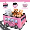 Sweetude 2 Pcs School Bus Treasure Box for Classroom, Foldable