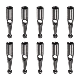 sourcing map Umbrella Connection Head Beads 2 mm Hole Diameter 16 mm Length Metal Umbrella Components for Folding Umbrella Cover Parts Grey Pack of 10