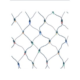 GE StayBright 150 LED 6-ft x 4-ft Constant Multicolor Christmas Net Style Lights
