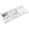 UPTTHOW Culinary Ruler Acrylic Cutting Reference Template Cooking Measurement for